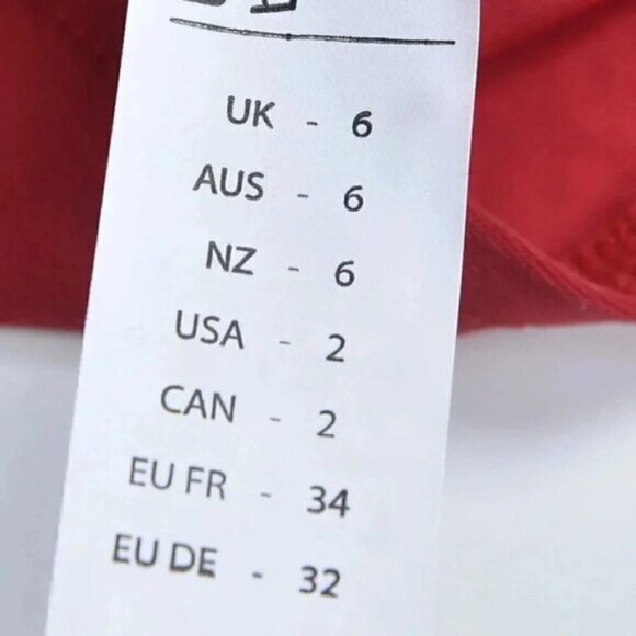 NWT Boohoo Petite Lorna Tie Neck Cut Out Swing Mini Dress Red Size 2 - Picture 10 of 11